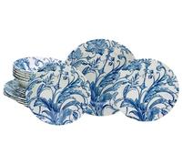 CreaTable, 17384 Serie Venecia, set di stoviglie da 18 pezzi, piatti in gres, lavabili in lavastoviglie e microonde, produzione di qualità