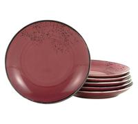 Creatable, 21994 Serie NATURE COLLECTION, Berry, 6 pezzi, piatti da dessert in gres porcellanato, lavabile in lavastoviglie e microonde, produzione di qualità