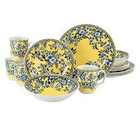 Creatable, 22246, series Ming Flower yellow, combination service 16 pieces, Stoneware