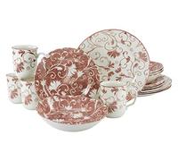 CreaTable, 22257, series Damask red, combination service 16 pieces