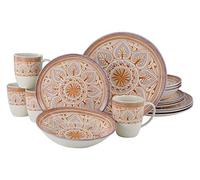 Creatable, 22435, Majolica red series, combination service 16 pieces, Stoneware
