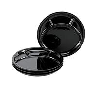 CreaTable, 22921, Serie Fondue and Grill Plate UNIVERSAL BLACK, Dishes set, Fondue plate 4 pieces