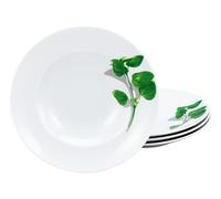 Creatable, 23436, serie BASILIKUM, set di piatti da pasta, 4 pezzi, in porcellana