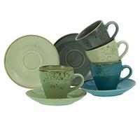 Creatable, 23696, serie Nature Collection, set di stoviglie da 8 pezzi, in gres porcellanato, lavabile in lavastoviglie e microonde, produzione di qualità, 10 centilitri