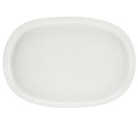 Creatable, Serie Uno Offwhite 30004 - Piatto da portata ovale, 1 pezzo, piatto da portata in gres, lavabile in lavastoviglie e microonde, made in Portogallo