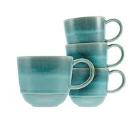 Creatable, Serie Yuki 21513 - Set di stoviglie da 4 pezzi, in gres porcellanato, lavabile in lavastoviglie e microonde, made in Portogallo