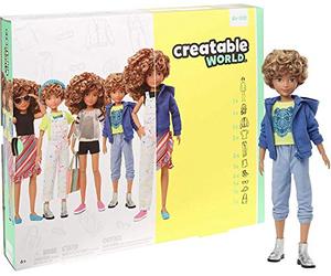 Creatable World - Kit Deluxe, Bambola con Accessori, DC-220, GGG56