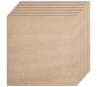 CREATCABIN 10 pz Piastrelle Moquette Peel And Stick 12" x 12" Piastrelle Pavimenti in Moquette Quadrate Piastrelle Moquette Imbottite Morbide Antiscivolo Tappetino Autoadesivo Pavimenti Fai 30x30cm