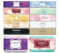 CREATCABIN 100 pz. Etichette Sapone Fatte A Mano Etichette Rettangolari Sapone Etichette Sapone in Carta Kraft Sigilli La Vita del Sapone Artigianato Buste Imballaggio Saponette Etichette 21x5cm