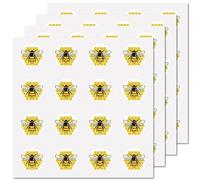 CREATCABIN 128 pz Adesivi Api Mellifere Insetti Decalcomania in Vinile Autoadesivi Impermeabili Adesivi Rotondi Sfusi Piccoli Cartoni Animati per Bottiglie d'Acqua Laptop Bagagli Tazza Computer 2.5cm