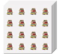 CREATCABIN 128 pz Adesivi Libri Adesivi Decalcomanie Planner Adesivi Autoadesivi Alla Rinfusa Piccoli Adesivi Il Giorno Lettura In America Album Ritagli Arte Artigianato Studenti Bottiglia 2.5x2.5cm