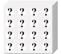 CREATCABIN 128 pz Adesivi Punto Interrogativo Scrapbooking Decalcomania in Plastica Adesivo Autoadesivo Impermeabile Adesivi Rotondi Simbolo alla Rinfusa Perfetto Insegnanti Calendari Diari 2.5x2.5cm