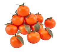 CREATCABIN 16 pz. Arancia Artificiale Arance Finte Simulazione Realistica Mini Arance Tavolo Cucina Decorativo Schiuma Lime Mandarino Agrumi Modello Oggetti Scena Frutti Finti Realistici 4.5x4.5cm