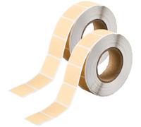 CREATCABIN 2000 Rotolo di Adesivi di Carta per Esercizi di Tiro con L'Arco, Adesivi Autoadesivi per Bersagli in Cartone, Sagome di Carta, USPSA IPSC IDPA e Pratica di Tiro, 2.2x2.2cm, Marrone