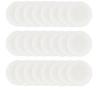 CREATCABIN 25 Spugna Rotonda per Il Trucco Bianca Spugna Cosmetica Rotonda in Schiuma Fondotinta Compatto per Donne Tutti I Tipi di Pelle Bagnata e Asciutta Doppio Uso Diametro: 5.8cm