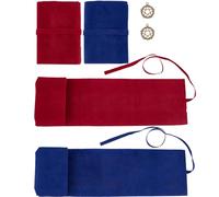CREATCABIN 2pz Kit Porta Carte Dei Tarocchi Kit di Sacchetti per Carte Dei Tarocchi In Velluto Contenitore con Coulisse Set Forniture per Stregoneria Avvolgi con Coulisse per Divinazione 40.5x12.6x3cm
