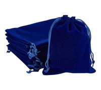 CREATCABIN 35 pz Sacchetti per Tarocchi In Velluto con Cordoncini Blu Custodia per Carte Dei Tarocchi Porta Rune Grande Imballaggio per Tarocchi Gioielli In Cristallo Dadi Regali Halloween 15x12cm