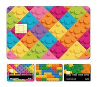 CREATCABIN 4 Stili Skin Cart Credito Adesivo Skin Cart Debito Ch Copr Senza Boll Slim Buzzl Decalcomani Protettiv Cart Bancari sonalizzat PVC Im meabil Rimovibil Avi Magnetich da 18.6x13.7cm