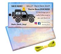 CREATCABIN 50Pcs You'Ve Been Ducked Cards Duck Tag Card Ducking Game Fai Da Te Duck Card con Foro e Spago per Paperelle di Gomma Car Decor 3.5 x 2 Inch-Duck Duck