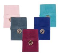 CREATCABIN 5pz Sacchetti per Carte dei Tarocchi in Velluto Set Portaoggetti per Tarocchi Custodia per Tarocchi in Tessuto Avvolgente Porta Carte con Pendenti A Stella per Tarocchi Carte Gioco Oracle