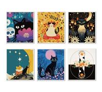 CREATCABIN 6 pz Strofinacci Svedesi Cucina Strofinacci Svedesi Riutilizzabili Assorbenti Strofinacci Panni Pulizia Cucina Lavabili 19.5x17.2cm