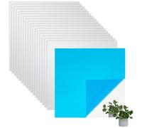 CREATCABIN 9 Pezzo Adesivo Specchio Flessibile Carta da Parati Specchio Montaggio A Parete Impermeabile Pet Autoadesivo Adesione Posteriore Bagno Appartamento Affitto Casa Stanza 15.5x15.5cm