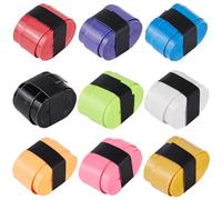 CREATCABIN 9 pz 9 colori Racchetta Grip Pickleball Overgrip Tennis Racchetta Da Badminton Nastro Adesivo In Pelle PU Appiccicoso Sopra Fasce Avvolgenti Canne Da Pesca per Comfort Antiscivolo 2.5x110cm