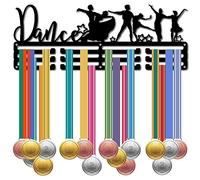 CREATCABIN Appendiabiti per Medaglie da Ballo Display Porta Medaglie Rack Sport Metallo Appeso Atleta Premi Decorazione per Montaggio A Parete in Ferro da Appendere sopra 60 medaglie per Casa 40x15cm