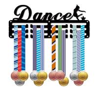 CREATCABIN Appendiabiti per Medaglie da Danza Porta Medaglie Porta Medaglie Sport Premi in Metallo da Appendere Premi in Ferro Piccolo Supporto Decorativo Premi per Badge da Parete Casa Gara 29x13cm