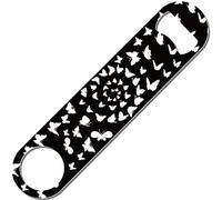 CREATCABIN Apribottiglie con Lama A Farfalla, Apribottiglie in Metallo Piatto, in Acciaio Inox, Stampato per Bar Pub Baristi Cucina di Casa Campeggio Feste Regalo Festa del papà San Compleanno 4x18cm
