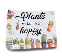 CREATCABIN Borse Il Trucco Borsa Cosmetici in Tela Custodia Multiuso Cerniera Borse Viaggio Articoli Toeletta Borsa Riporre Il Trucco Portatile Organizer Donne Amici 25x18cm-Le Piante Mi Rendono