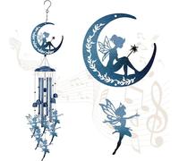 CREATCABIN Campanelli Eolici Genie Moon Esterni Campanelli Eolici Commemorativi Regali Condoglianze La Perdita Una Persona Cara Casa Giardino Patio Esterno Portico Cortile Spiaggia Terrazza 88cm