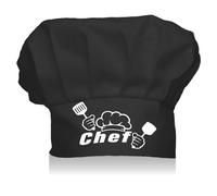 CREATCABIN Cappelli da Cuoco Regolabile da Cuoco in Cotone Elastico da Cucina Baker Cappello da Cucina Riutilizzabile Elasticizzato Regali da Cuoco per Uomini Donne Adulti Grigliate Unisex 23x30cm