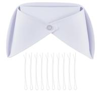 CREATCABIN Cappello Infermiera Fascia Capelli Cappello Infermiera Bianco 10 forcina Cappellino Infermiera Femminile Costume Adulto Cotone Donne Laurea Infermieristica Festa di Halloween 39.5x17cm