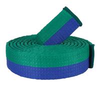 CREATCABIN Cintura da Karate Verde Blu Cintura per Arti Marziali in Poliestere Judo Jiu-Jitsu TKD Aikido Cintura per Classifica Uniforme Cinture Lunghe Morbide Universali Taekwondo per Uomo 280cm