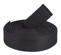 CREATCABIN Cintura Nera Jiu Jitsu Cintura per Arti Marziali in Poliestere Judo Jiu-Jitsu TKD Aikido Cintura per Classifica Uniforme Cinture Lunghe Morbide Universali Taekwondo per Uomo Donna 280cm
