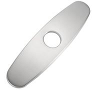 CREATCABIN Copri Foro Lavello Rubinetto Cucina In Acciaio Inox Piastra 10 pollice Ovale Estraibile Copri Rubinetto Lavello Piastra Copertura L'Impianto Idraulico Bagno Rosone Miscelatore 25.5×7×1.15cm