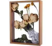 CREATCABIN Cornice Esposizione Fiori Secchi Scatola Ombre Scatola dei Ricordi Cornice Campioni Medaglia Foto Biglietti Ricordo Artigianato Fai Te Decorazione Tavolo Anniversario 20.1x30.3x6cm