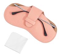 CREATCABIN Custodia per Occhiali Da Sole In Pelle Portatile Sottile Morbida e Leggera Custodia per Occhiali Da Vista Custodia Protettiva Da Viaggio Regalo per Donne e Uomini per Le Vacanze 17.5x8.7cm