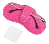 CREATCABIN Custodia Sottile per Occhiali da Sole in Pelle Portatile Morbida e Leggera Custodia per Occhiali da Vista Custodia Protettiva da Viaggio Regalo per Donne e Uomini per Le Vacanze 17.5x8.7cm