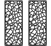 CREATCABIN Decorazione da Parete Geometrica in Metallo, Decorazione da Parete in Ferro di metà Secolo, Estetica, Soggiorno, Bagno, Cucina, Giardino Illuminazione Corridoio Display Regalo per 25x10cm