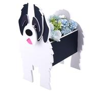 CREATCABIN Fioriera Cani Vasi Piante Vasi Fiori A Forma Animale Domestico Fioriera Giardino Fioriera Piante tenitore in PVC Piante da Giardino Interni Ed Esterni Decorazione Fai 22x17.2x33.5cm