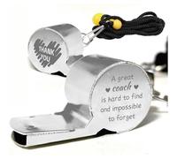 CREATCABIN Fischietto Sportivo Ad Alto Decibel Fischietto Allenatore Arbitro Cordino in Acciaio Inossidabile Calcio Basket Nuoto Arrampicata Escursionismo Squadra All'Aperto Organizzazione 45x18x22mm