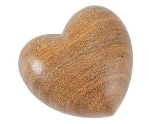 CREATCABIN Gettone A Forma Cuore Legno Piccolo Abbraccio Tascabile Legno Cuore Intagliato Ulivo Piccolo 3D Mini Portatile Legno Artigianale Marrone Tenere Mano A Distanza Regalo Pensare 4x4.4x2.8cm