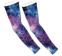 CREATCABIN ManicheGiardinaggio Maniche Protezione Solare Maniche Raffreddamento Sky ManicheContadino in Seta Ghiacciata Traspirante con ForoIl PolliceUomini e Donne Calcio Pallavolo Sport 49x13cm