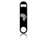 CREATCABIN Mappa Dell'Africa Apribottiglie Piatto Animali Fauna Selvatica Apribottiglie in Metallo Resistente Apribottiglie Chiave in Acciaio Inossidabile per Birra Barista Pub Bar Bevande 4x17.8cm