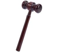 CREATCABIN Martello Tribunale Legno Martello Giudice Marrone Accessori per Costume Giustizia Martello Legno Oggetti Scena Scrivania Tavola D'Asta Club Presidenti per Vendita All'Asta 6.5 x 7.2 cm