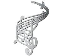 CREATCABIN NotMusicali Wall Art Metallo VintagChiavViolino DecorazionDa ParetCartelli ParetNeri Scultura Appenderper La Casa Giardino Regalo InaugurazionDella Casa DecorazionVacanzNatal11 x 7.1 Pollic