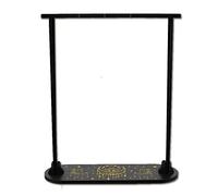 CREATCABIN Piccolo Espositore in Cristallo Loto Luna Porta Cristallo in Legno Supporto Divinazione Pendolo Portaoggetti Catena Roba Magica da Strega per Appendere Cristalli Collana 9.8x3.1 Pollice