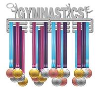 CREATCABIN Porta Medaglie da Ginnastica Appendiabiti da Esposizione sopra 60 Porta Medaglie Premi Sportivi Porta Cordino in Metallo Robusto Montato A Parete per Atleti Giocatori di Campioni